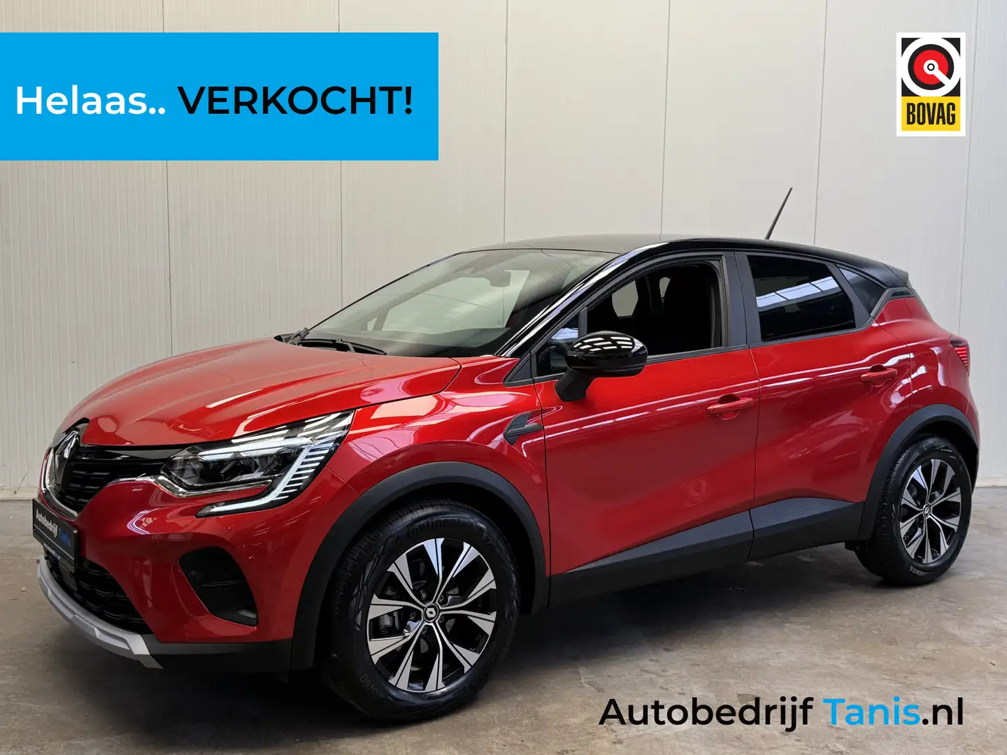 Renault Captur 1.6 E-Tech full hybrid 145 techno NAVI-AIRCO/ECC-L Rouge - 1