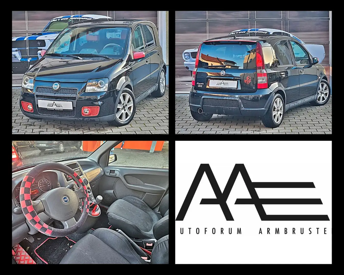 Fiat Panda 1.4 16V 100HP Pandemonio *Klima/TÜV NEU* Negro - 1