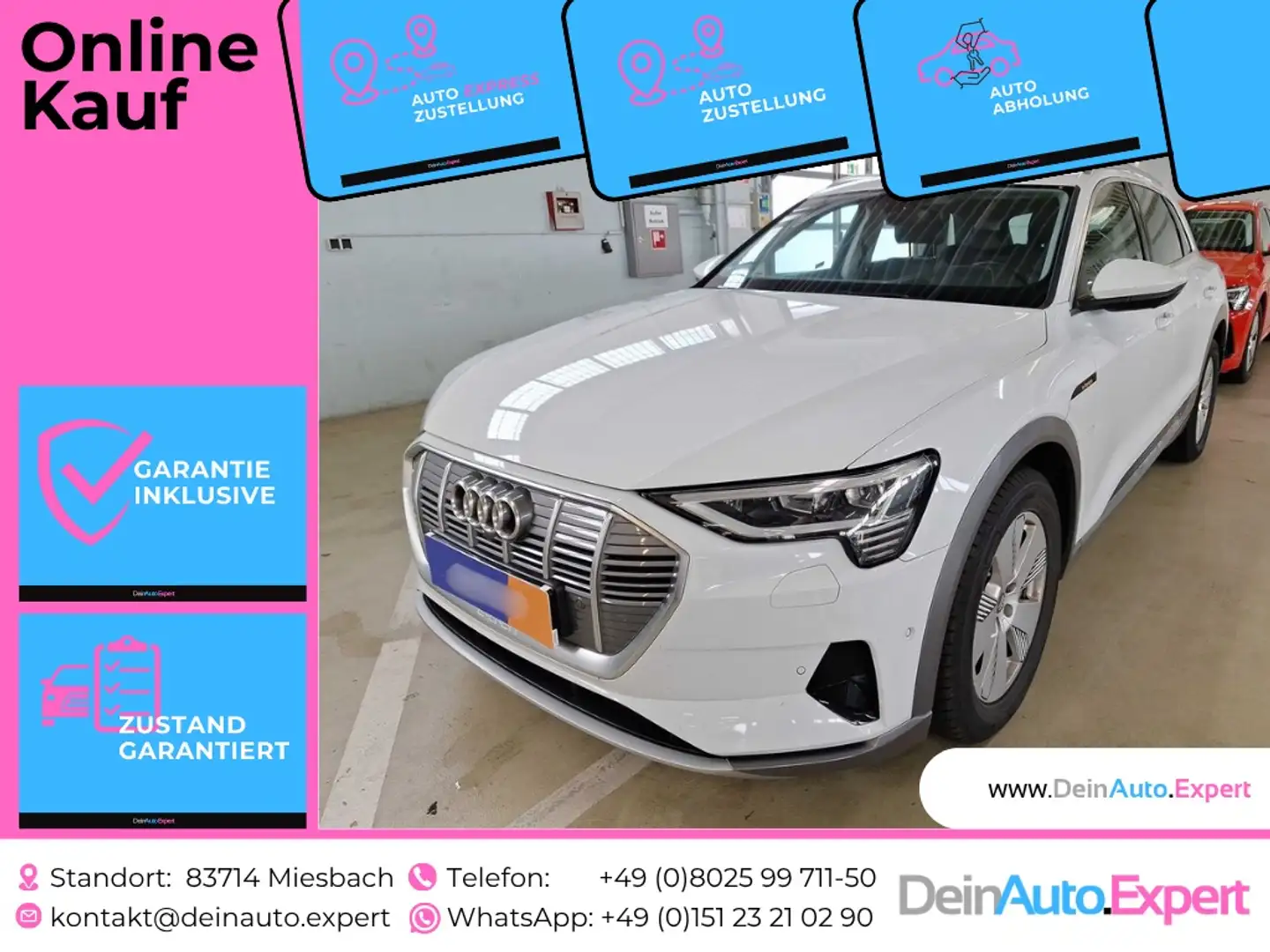 Audi e-tron 55 quattro advanced*AHK*PANO*SHZG*PDC*NAVI*DAB*ACC Weiß - 1