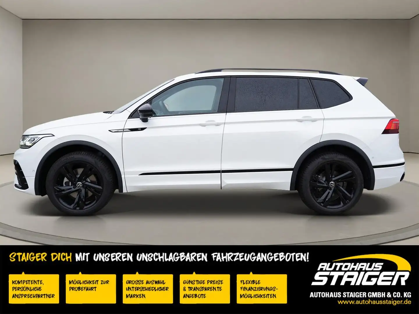 Volkswagen Tiguan Allspace R-Line R-Line+BlackStyle+SHZ+KAMERA+ 140 kW (19... Weiß - 1