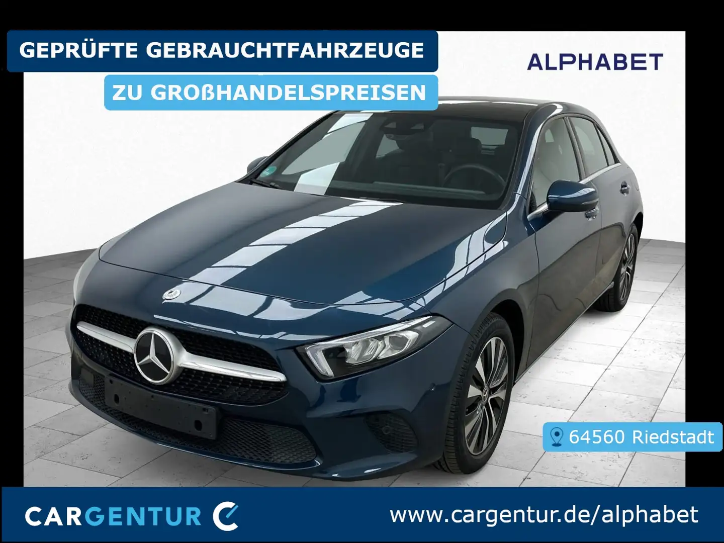 Mercedes-Benz A 250 e Pano S-Dach BLIS Key LED Lane Navi RKam Bleu - 1