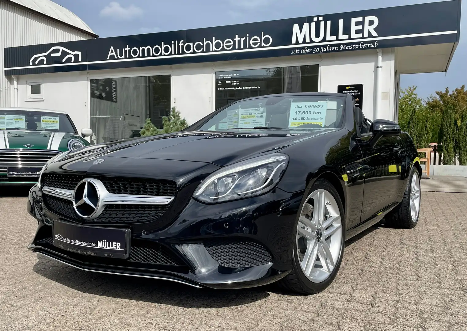 Mercedes-Benz SLC 180 Sport"PREMIUM-LEDER"+ILS-LED+Apple CARPLAY Navi Schwarz - 1