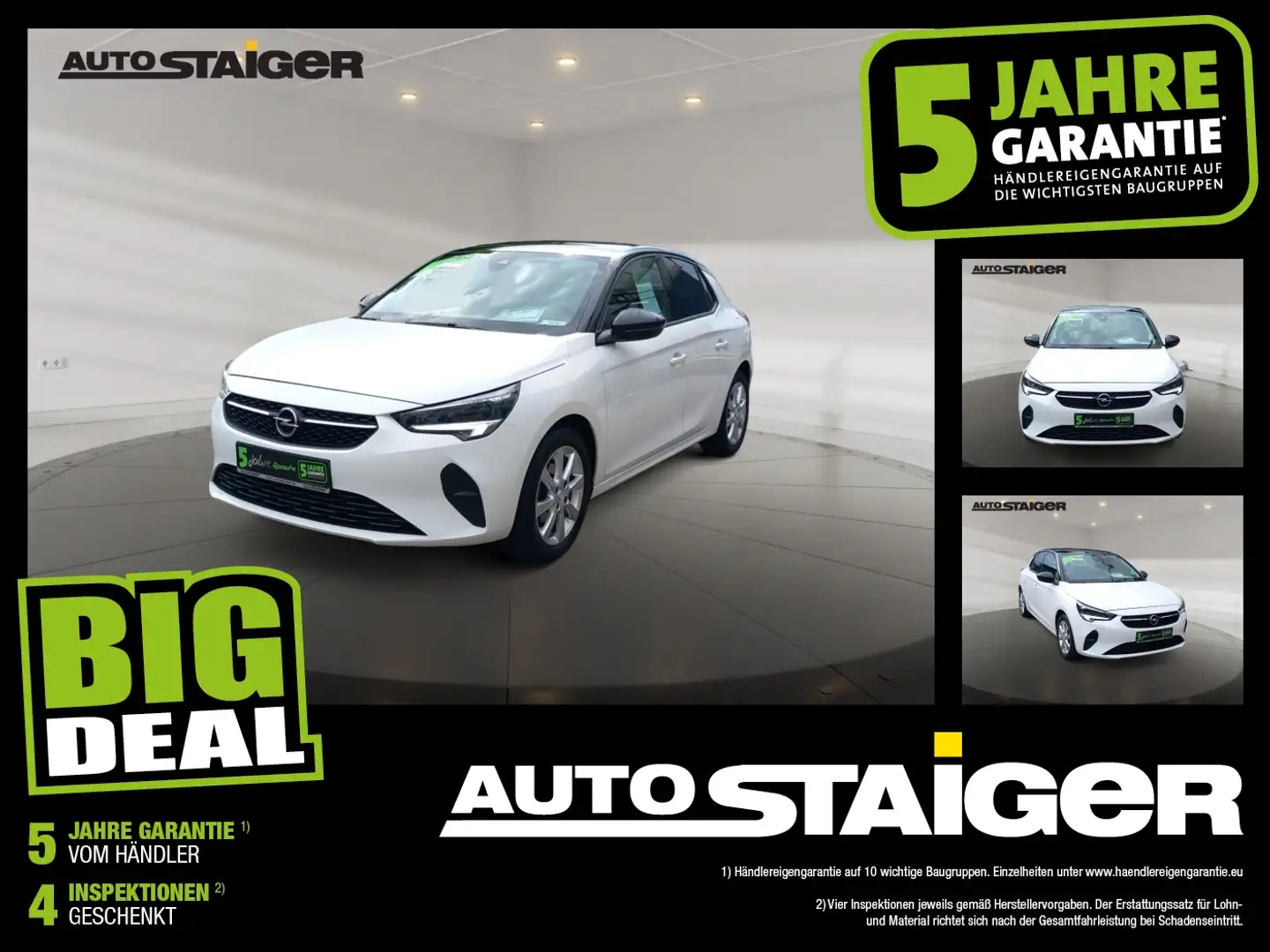 Opel Corsa F 1.2 Edition Klimaanlage, PDC, SHZ, Navi, Blanco - 1