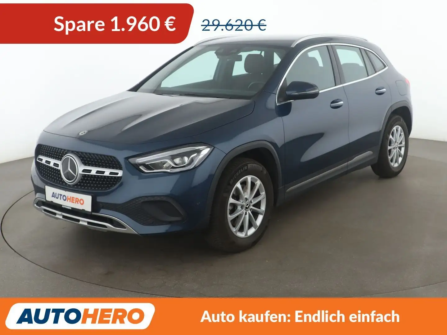 Mercedes-Benz GLA 180 d Progressive Aut.*NAVI*VC*SHZ*ACC* Blau - 1