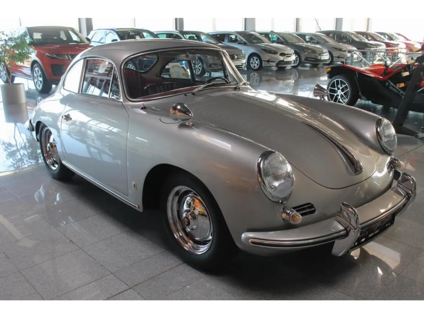 Porsche 356 S B 1600 Coupe srebrna - 2