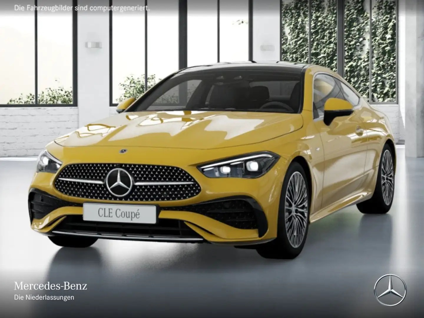 Mercedes-Benz CLE 300 e AMG+PANO+360+KEYLESS+9G Gelb - 2