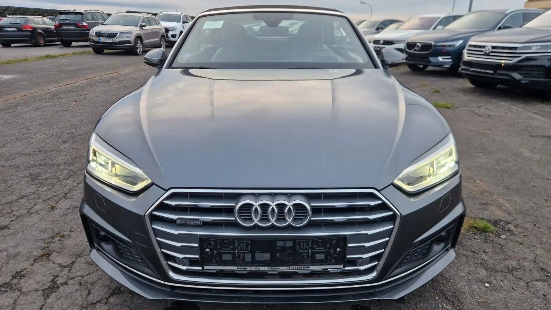 Audi A5 Cabrio Quattro S line Head Up Kamera Matrix Gris - 2