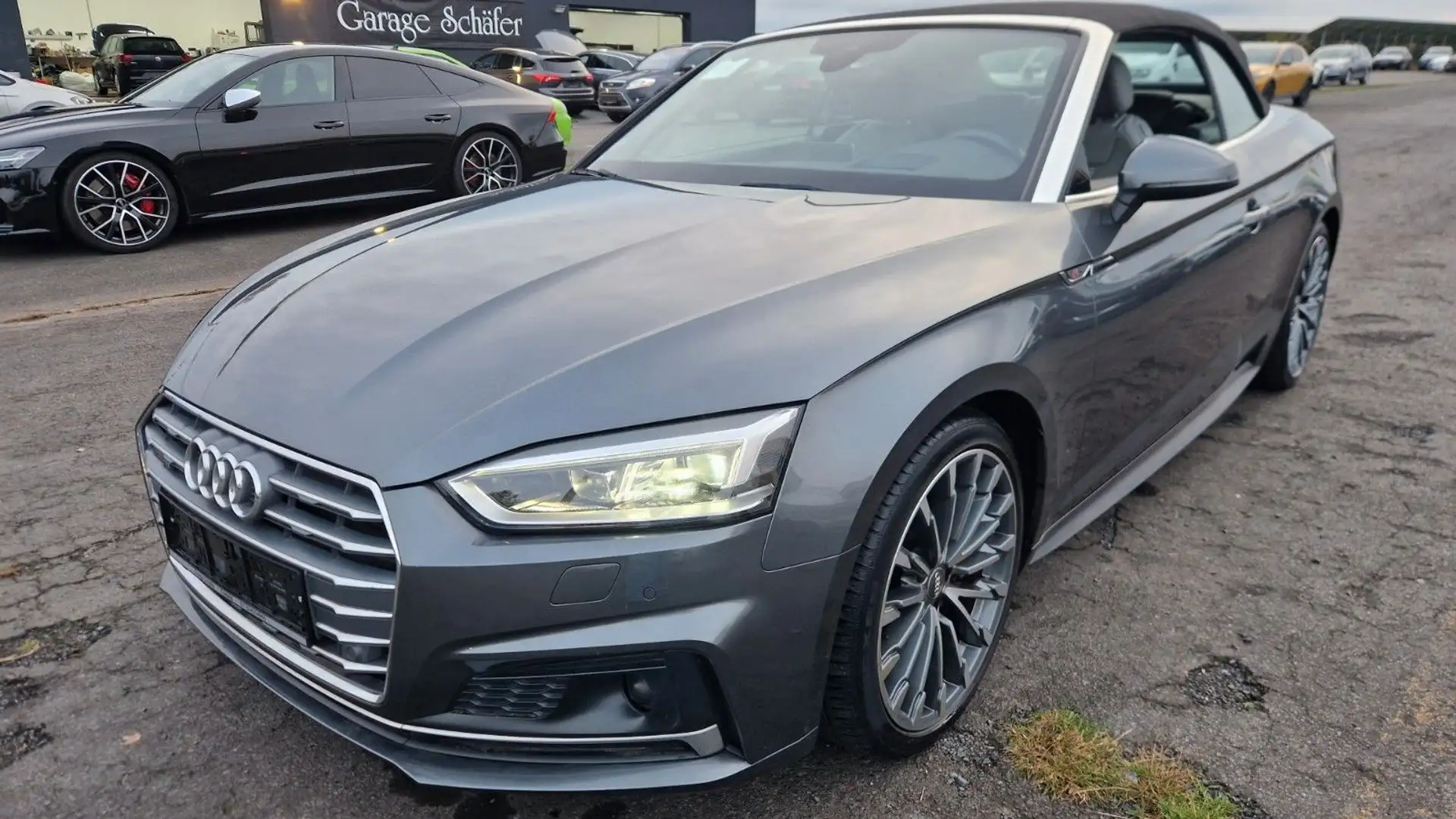 Audi A5 Cabrio Quattro S line Head Up Kamera Matrix Gris - 1