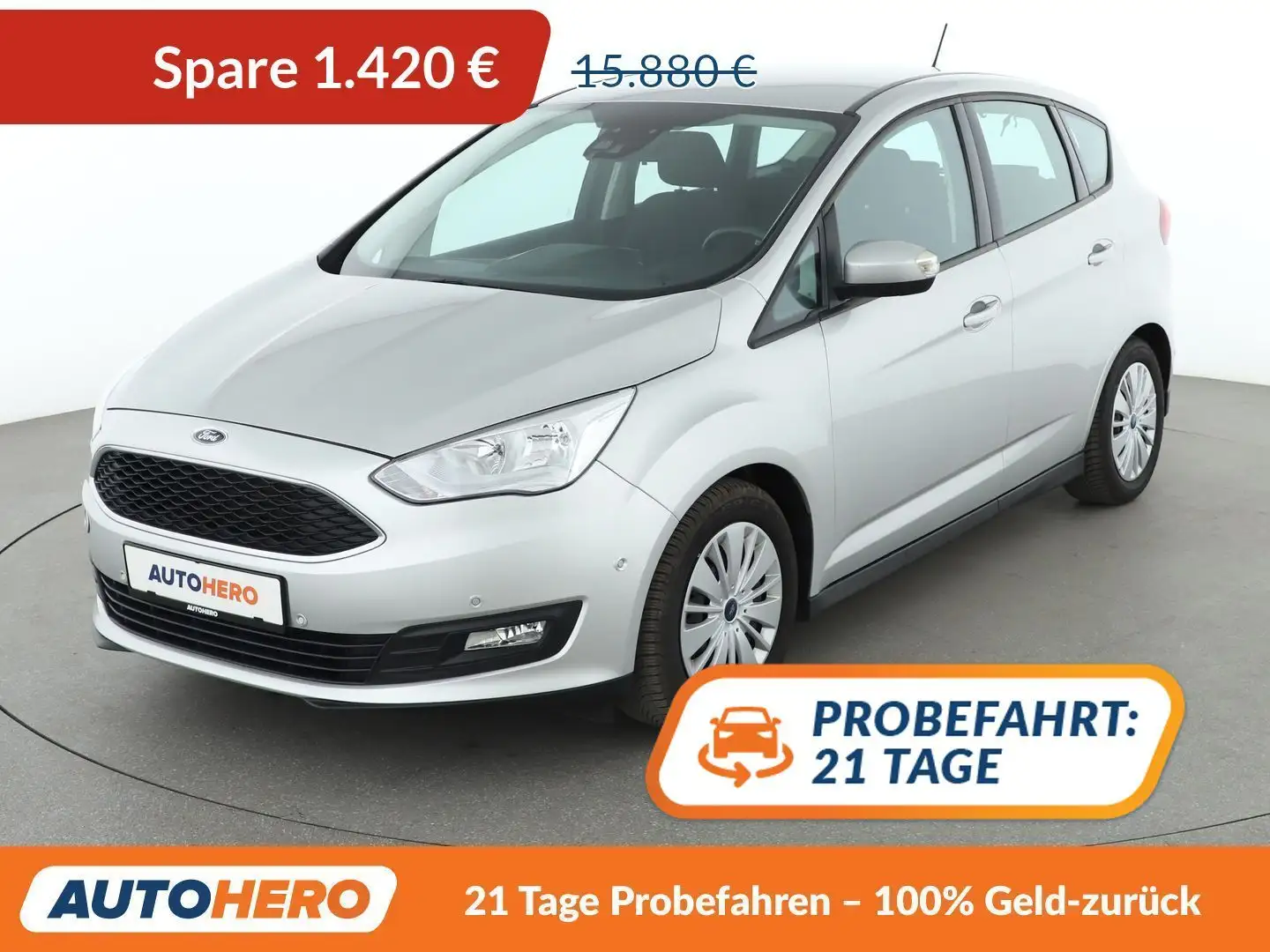 Ford C-Max 1.5 EcoBoost Cool&Connect Aut.*NAVI*TEMPO*PDC*SHZ* Silber - 1