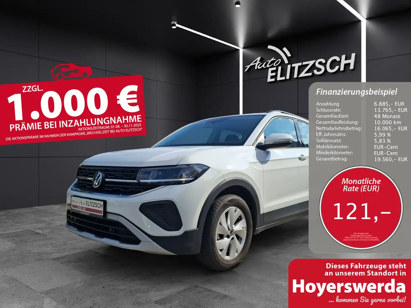 Volkswagen T-Cross Life LED Navi ACC PDC SH Weiß - 1