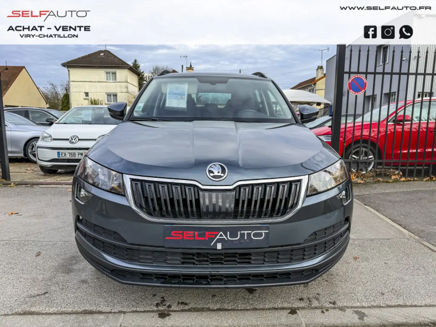 Skoda Karoq 1.6 TDI 116CH SCR AMBITION EURO6D-T Gris - 2