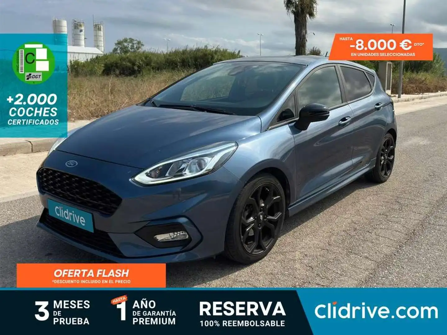 Ford Fiesta 1.0 EcoBoost S/S ST Line 95 Grau - 1