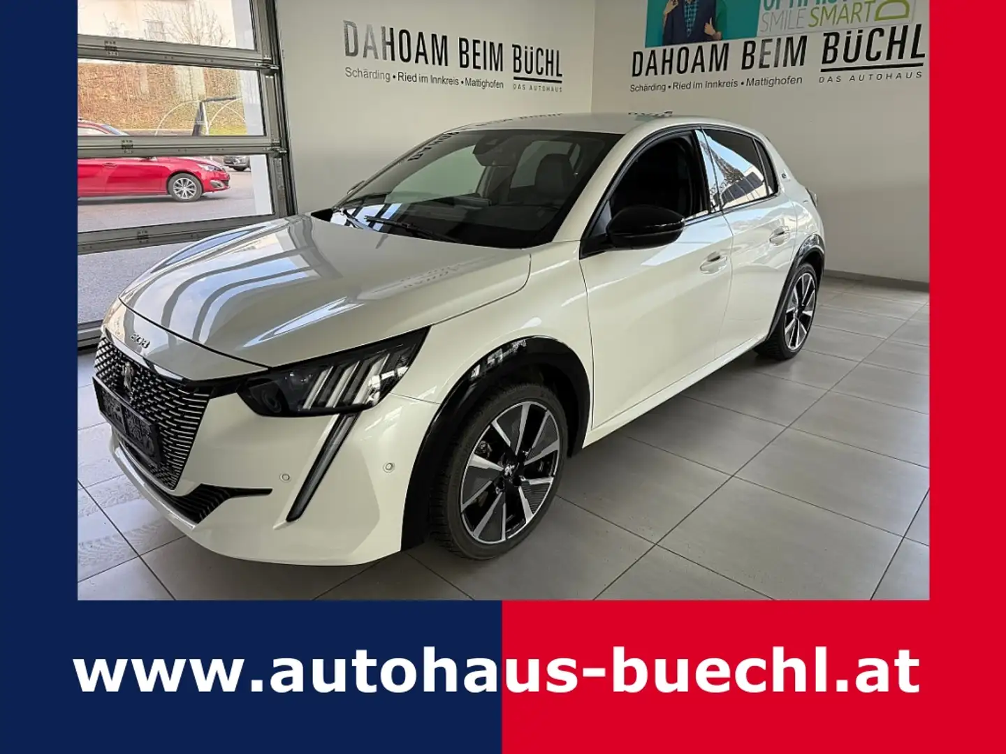 Peugeot e-208 50kWh GT Weiß - 1