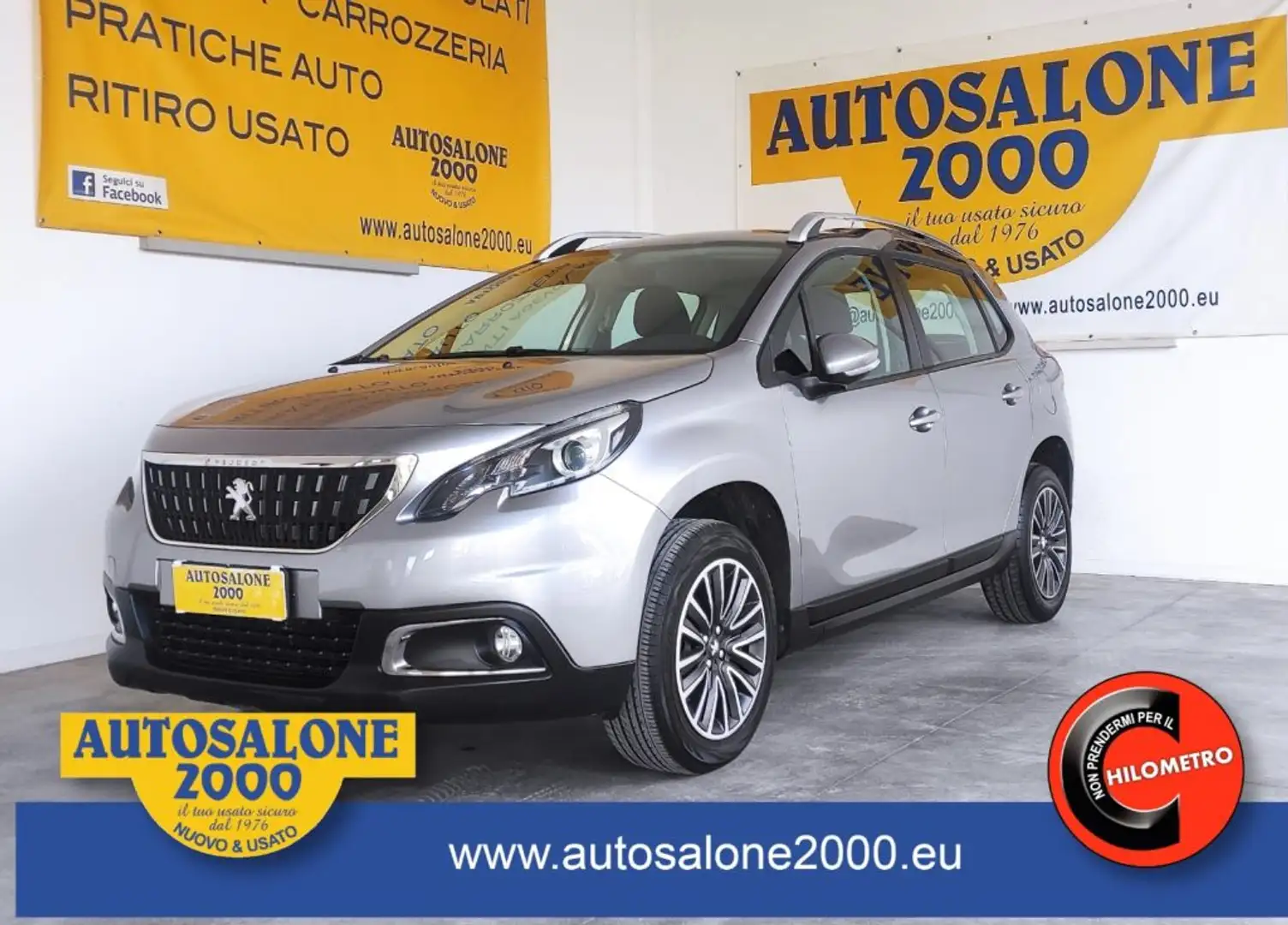 Peugeot 2008 1° serie PureTech 82 Allure NEOPATENTATI Grijs - 1