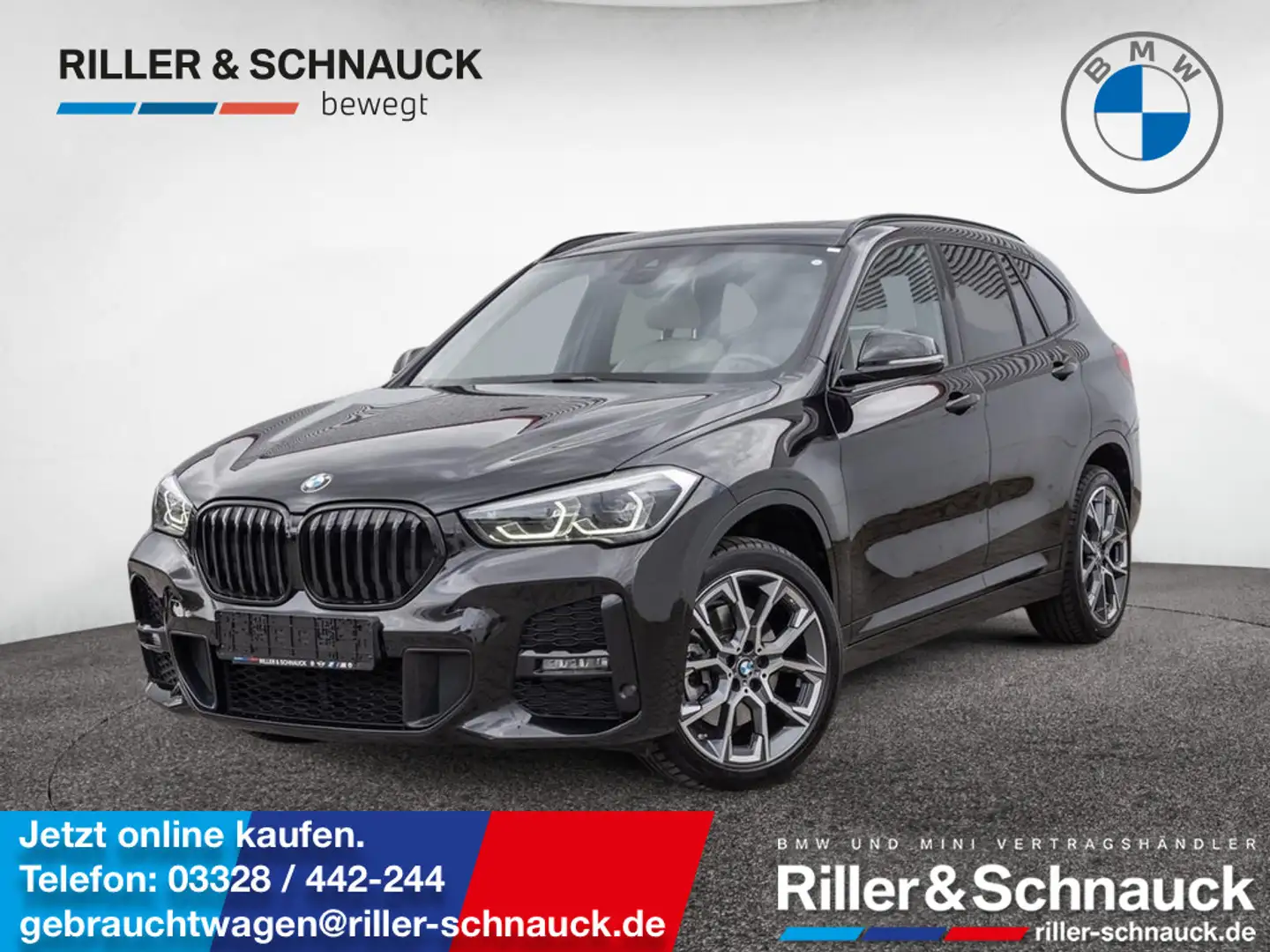 BMW X1 xDrive 20d PANO+LED+ACC+NAVI+KEYLESS+MEM+K Schwarz - 1