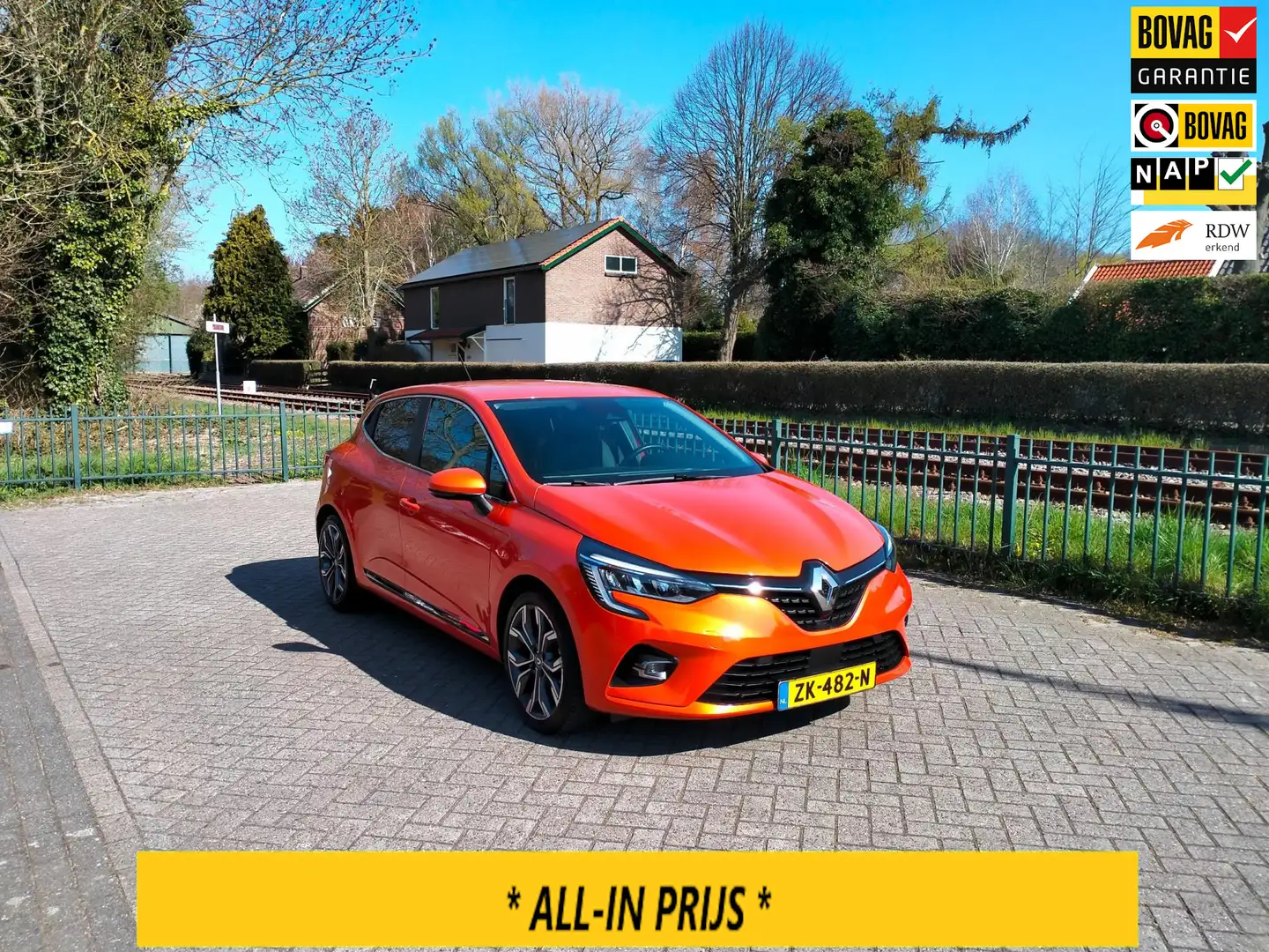 Renault Clio 1.0 TCe Intens luxe uitv. clima navi LAGE KM ALLIN Arancione - 1