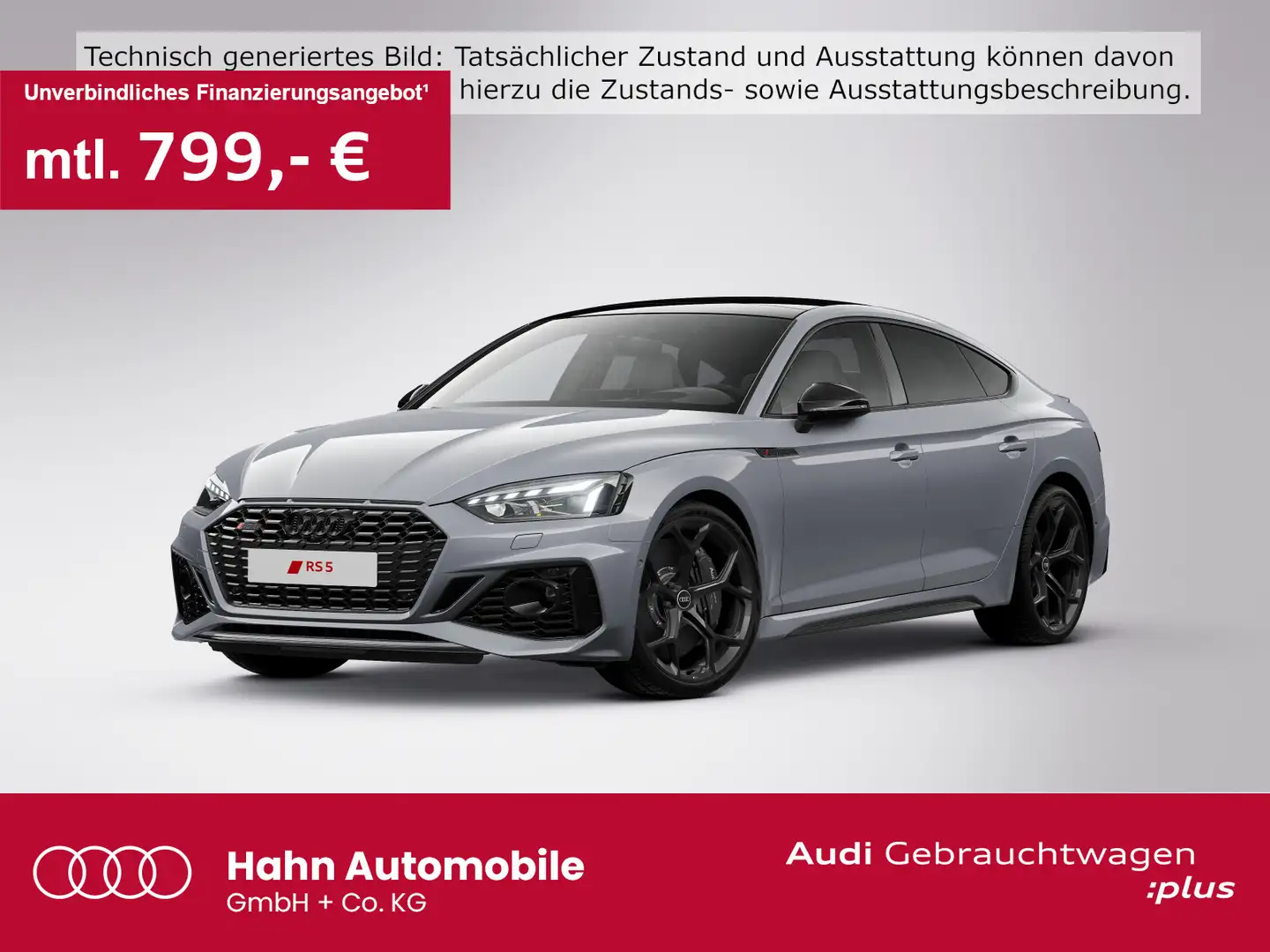 Audi RS5 RS5 Sportback S-trc Laser Pano 360° B&O Keramik Grau - 1