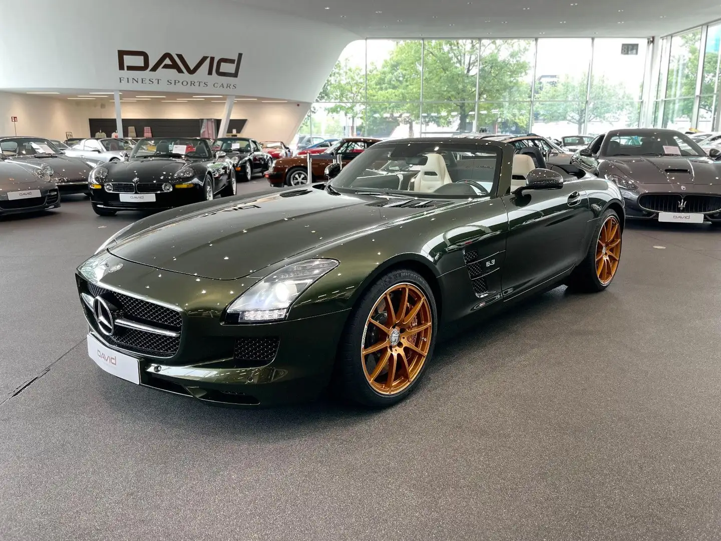 Mercedes-Benz SLS GT Roadster*Keramik*Carbon*Kamera* Zelená - 1