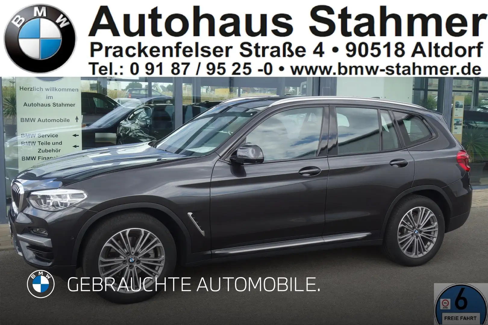 BMW X3 xDrive20d Luxury Line Head-Up HiFi DAB LED Gris - 1