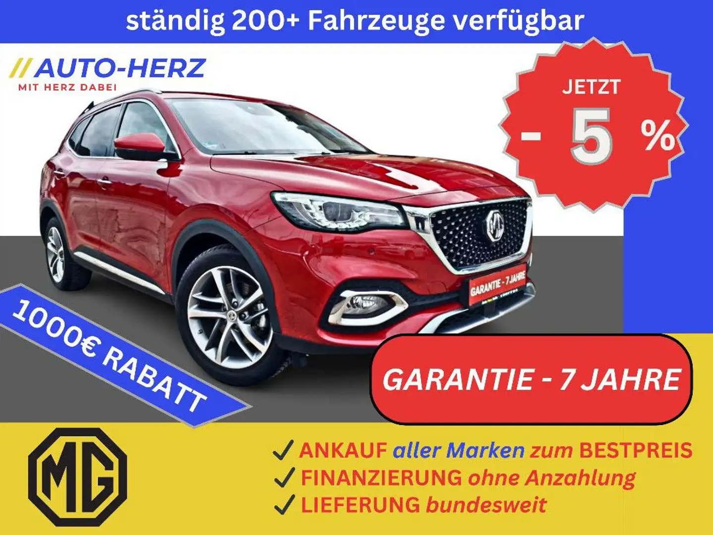 MG EHS Comfort PHEV Leder+LED+Klimaauto+PDC Rojo - 1