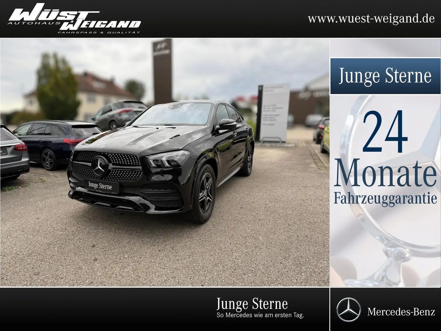 Mercedes-Benz GLE 350 e 4M Cp AMG Distr+Airm+Burm.+TV+HUD+360° Schwarz - 1