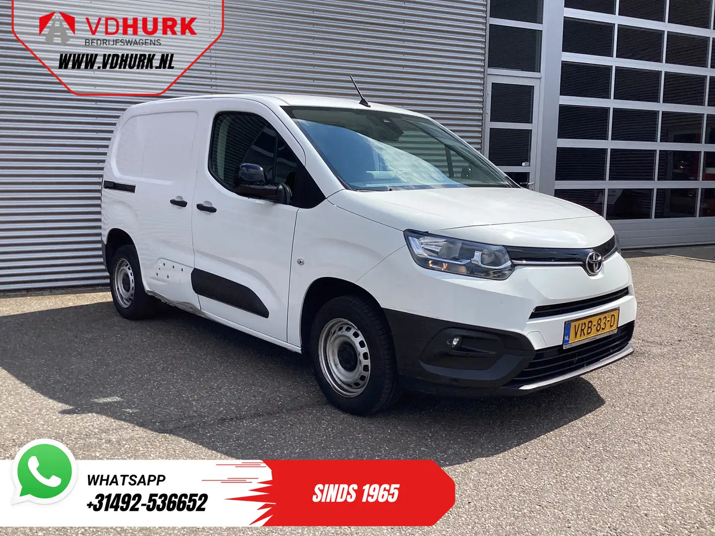 Toyota Proace City 1.5 D 100 pk EXPORT ONLY Carplay/ Navi/ PDC/ Cruis Wit - 1