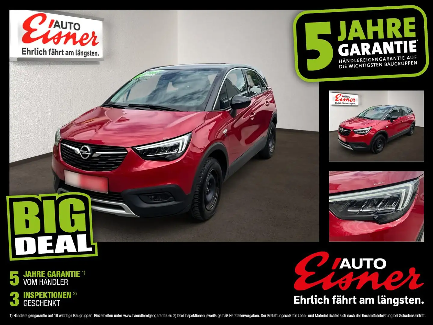 Opel Crossland 1.2 Turbo  2020 LED LM SpurH Rot - 1