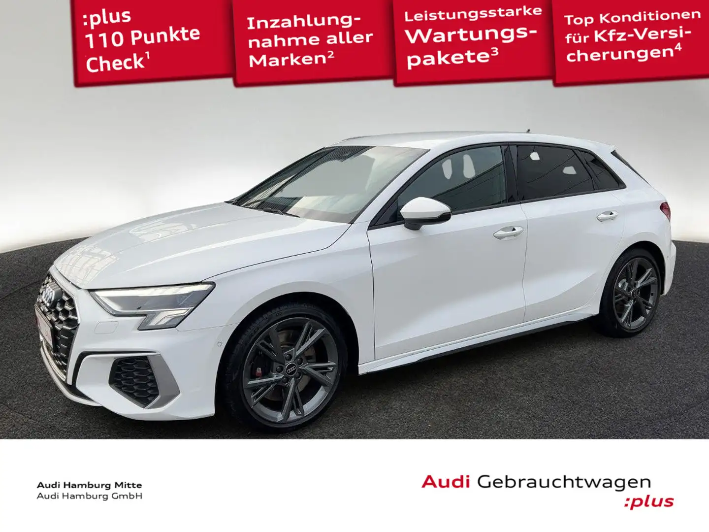 Audi S3 TFSI quattro S tronic Navi Virtual Weiß - 1