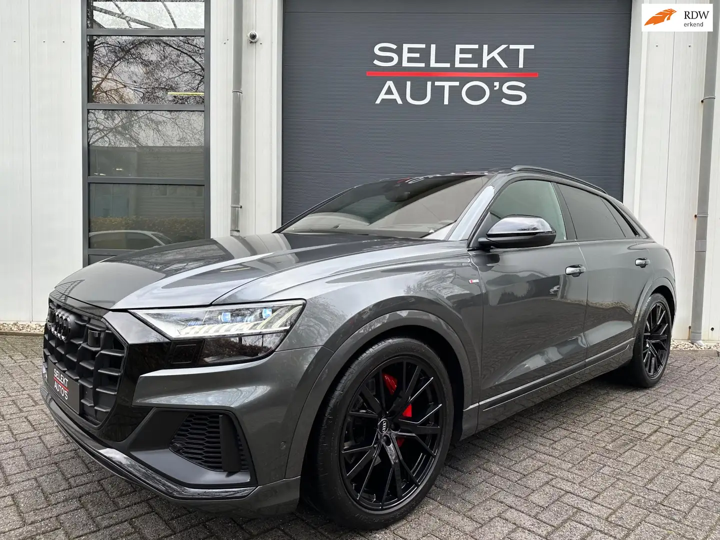 Audi Q8 55 TFSI Quattro S-Line 4W-Best/B&O 3D/RS-Zetels/Al Grijs - 1