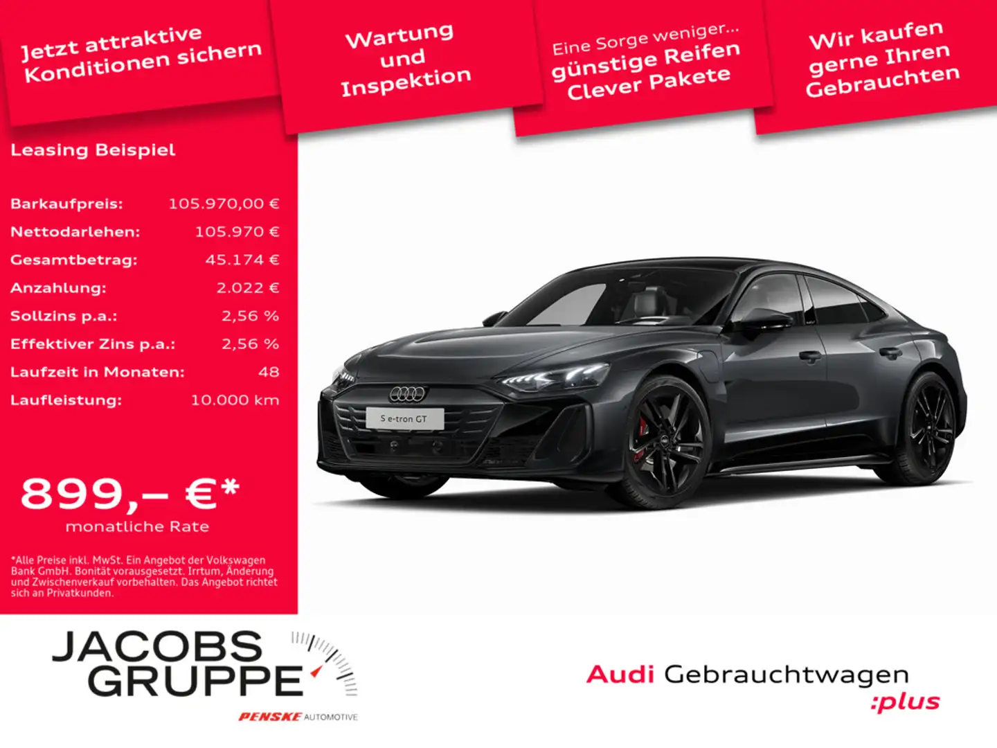 Audi e-tron GT S quattro FACELIFT*HuD*Pano*Laser*B&O * Grau - 1