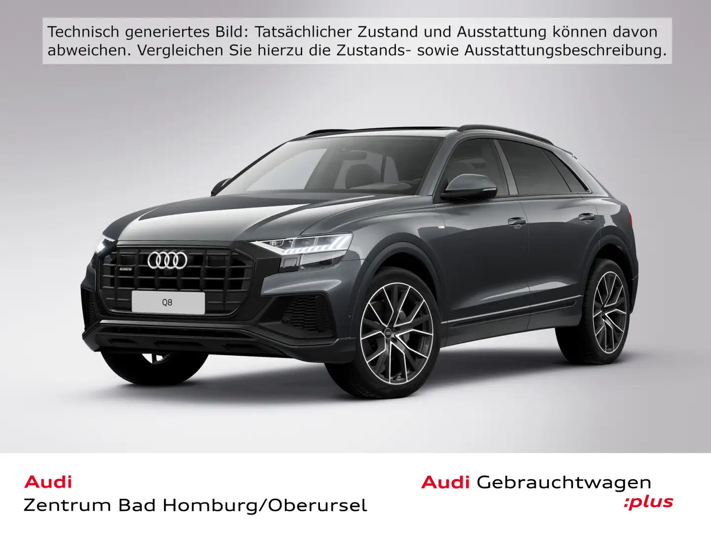 Audi Q8 55 TFSI quattro S line*Navi*Matrix*Alu*B&O*PD Grau - 1