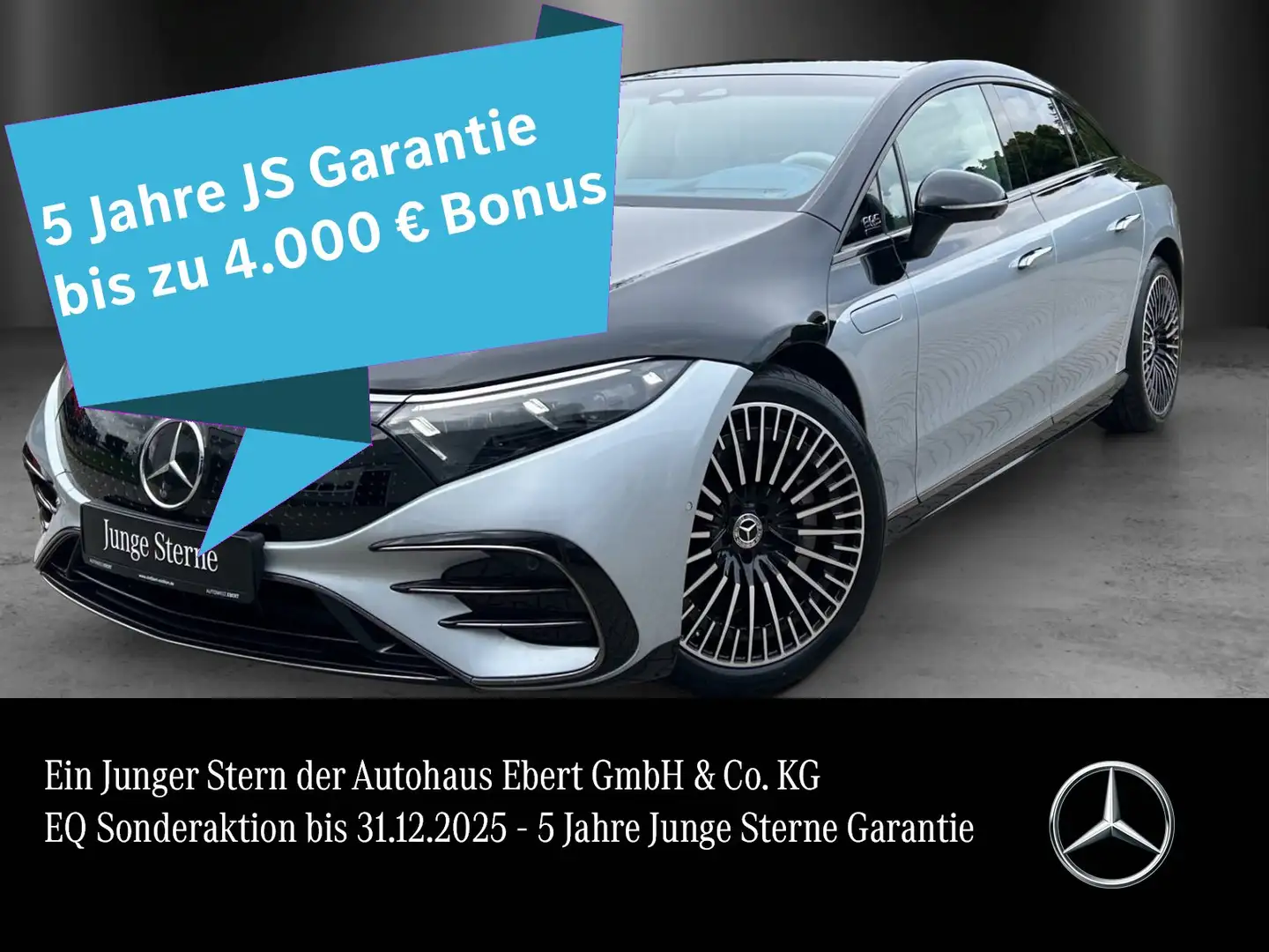 Mercedes-Benz EQS 580 AMG TwoTone EDITION#1 AR-HUD Masage HYPER Argento - 1