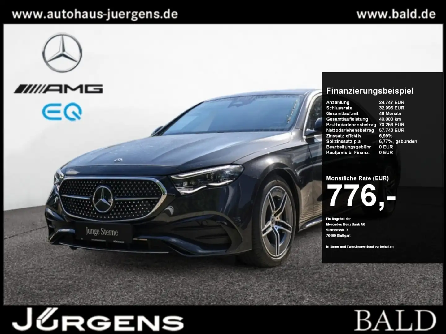 Mercedes-Benz E 450 d 4M AMG-Sport/Super/DIGTAL/Sitzklima/19 Gri - 1