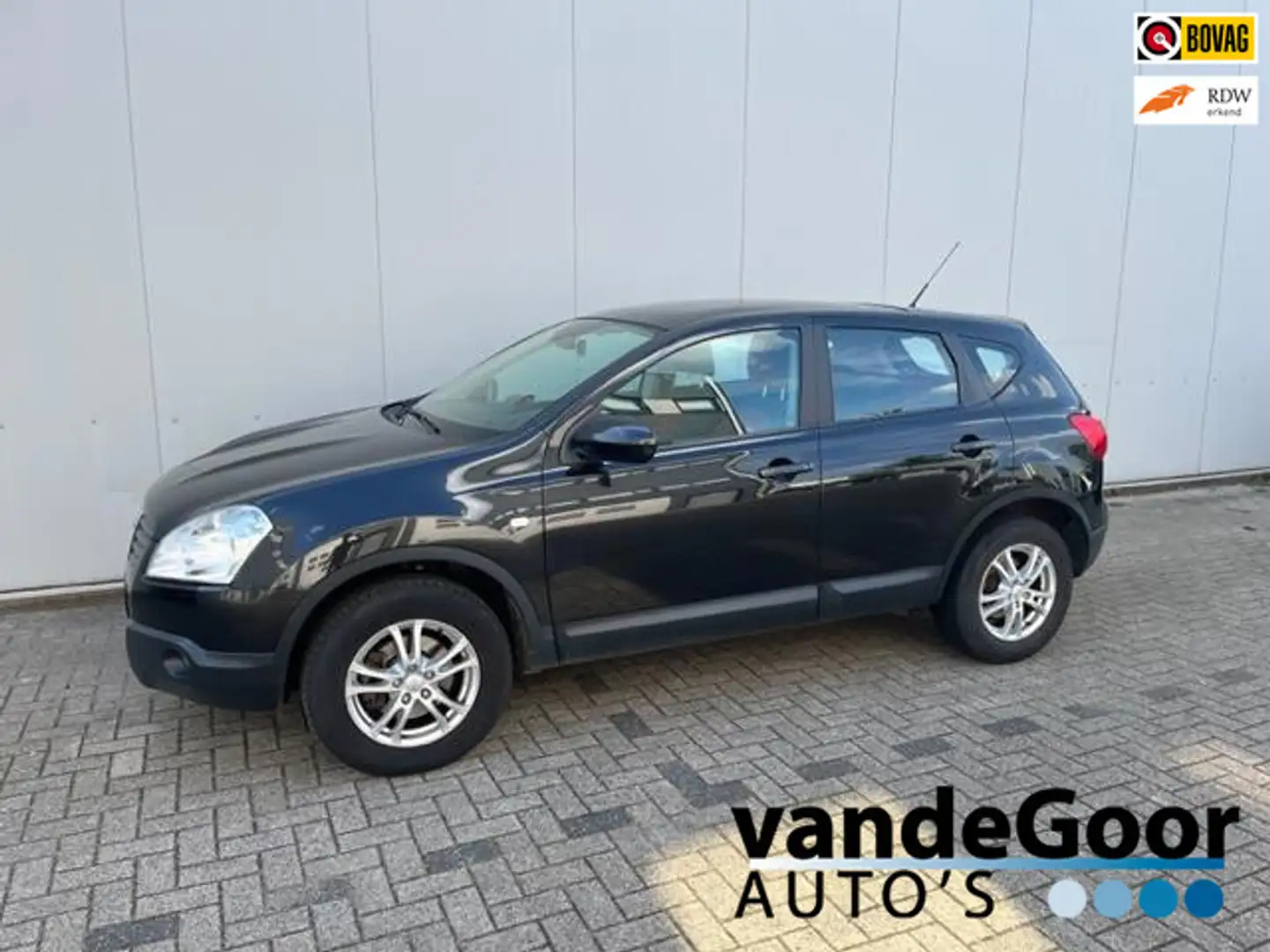 Nissan Qashqai 2.0 Tekna Premium, '07, 231000, navi, cruise, trek Zwart - 1