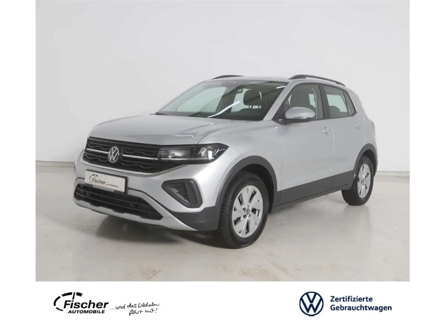 Volkswagen T-Cross 1.0 TSI Life 6-Gg. LED/ACC/Klima/SH Silber - 1