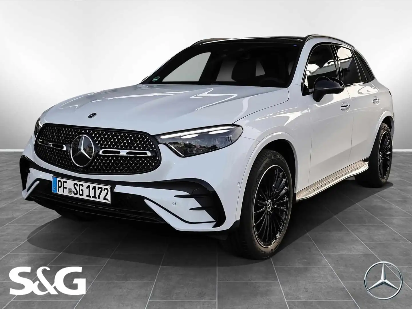 Mercedes-Benz GLC 300 d 4M AMG Distro+360°+LED+Pano+AHK+Standh Weiß - 1