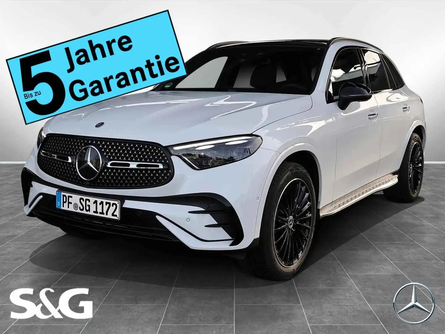Mercedes-Benz GLC 300 d 4M AMG Distro+360°+LED+Pano+AHK+Standh Weiß - 1