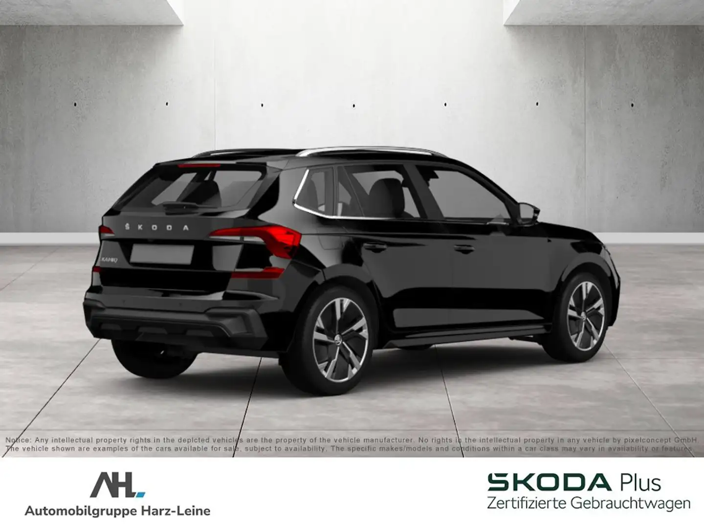 Skoda Kamiq 1.0 TSI Tour DSG AHK Navi ACC LED RFK Optik schwar Schwarz - 2