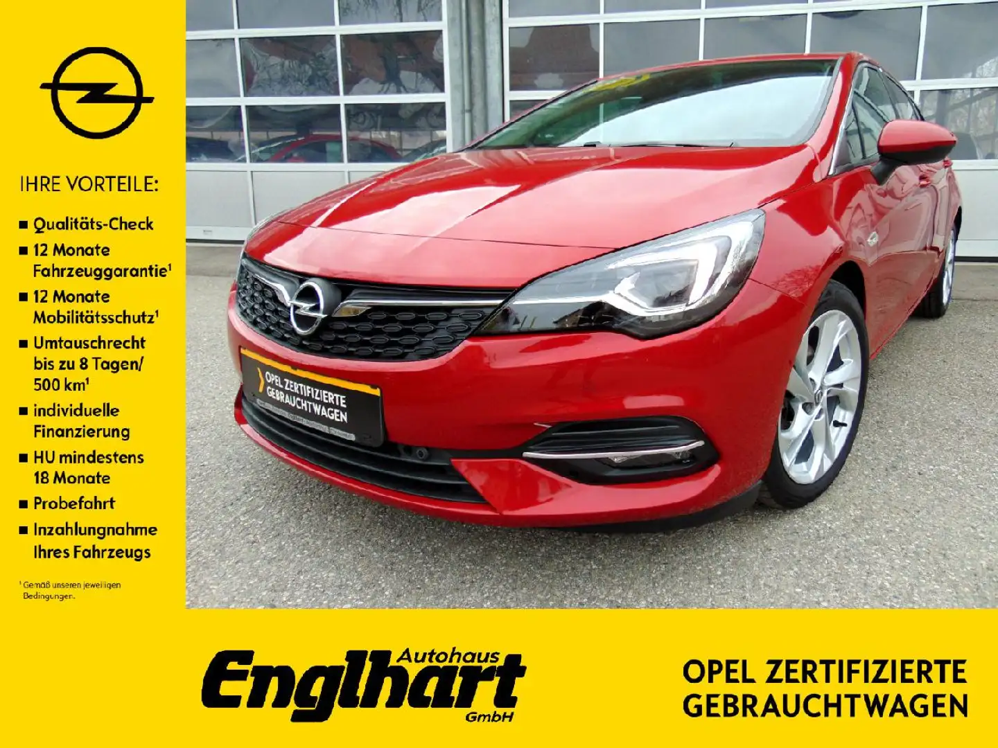 Opel Astra Lim. 5-trg. Elegance AT Rot - 1