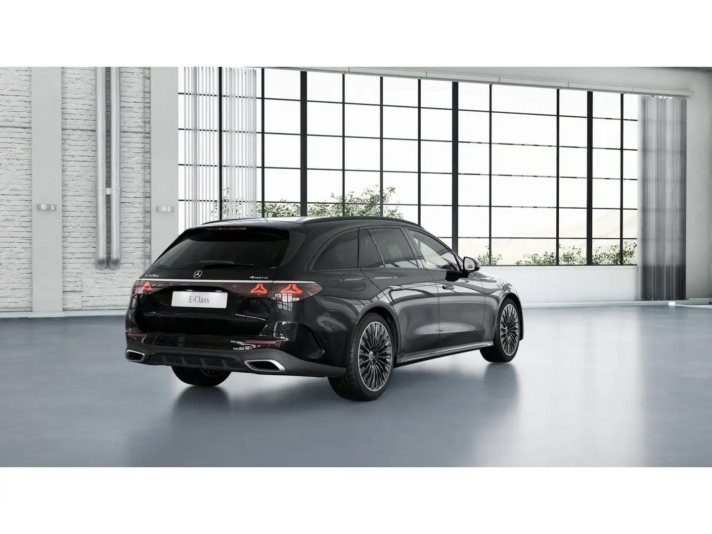 Mercedes-Benz E 220 d T 4M  AMG Night//Distronic/Sitzklima Schwarz - 2