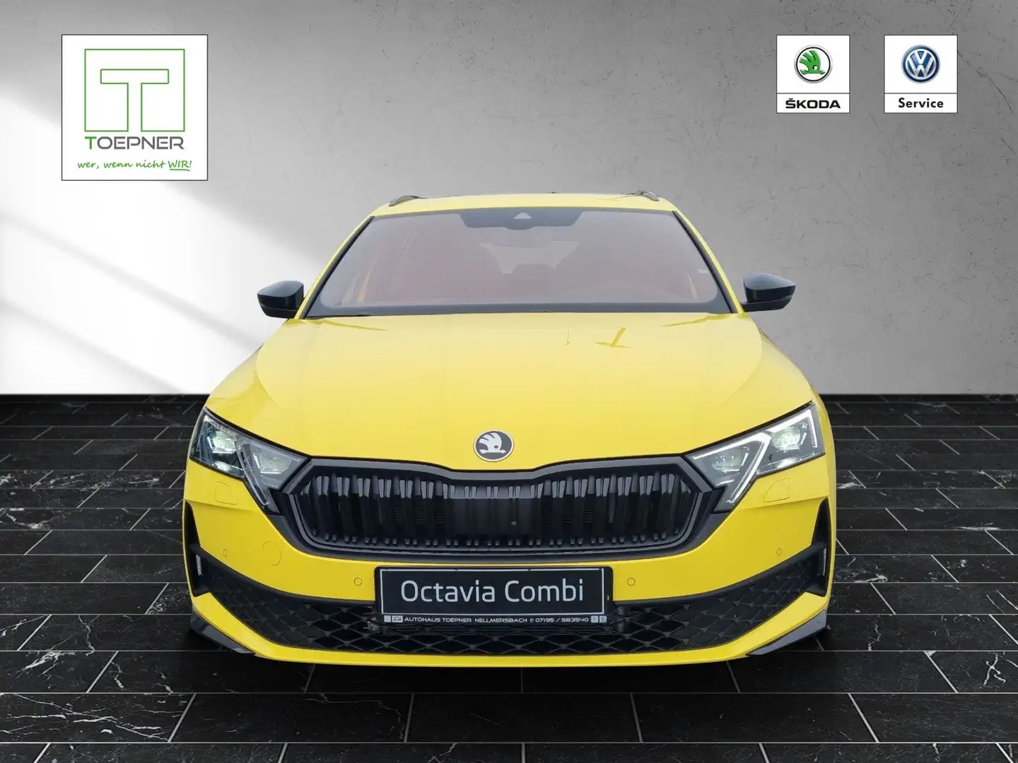 Skoda Octavia Combi Sportline 2.0 TDI Pano SHZ AHK Gelb - 1