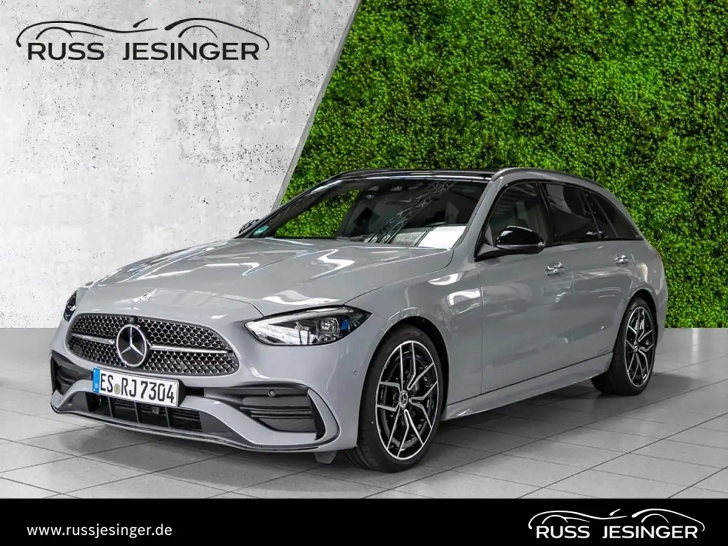 Mercedes-Benz C 220 d 4M T AMG Line *AHK*360°*Distr*KeyGo*Pano Grijs - 1