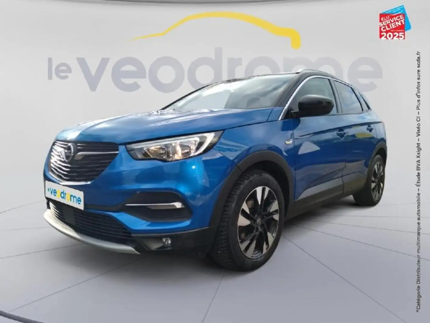 Opel Grandland X 1.5 D 130ch Design Line BVA GPS Camera Carplay Attelage Bleu - 1
