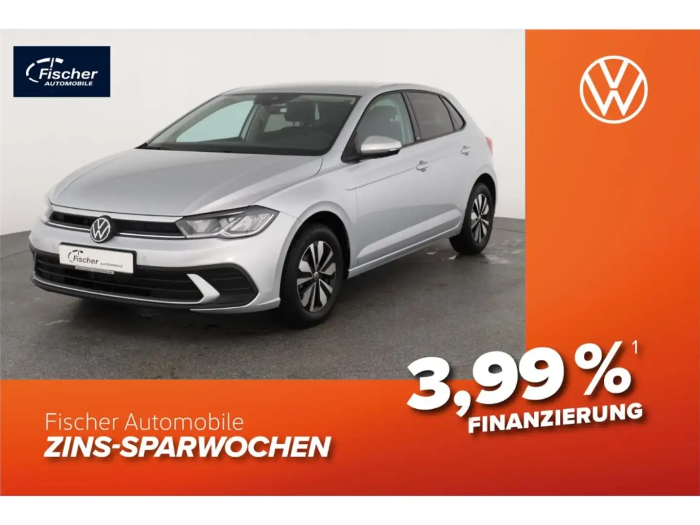 Volkswagen Polo 1.0 TSI Move 5-Gg. NAV/LED/SH/PDC/DAB+ Silber - 1