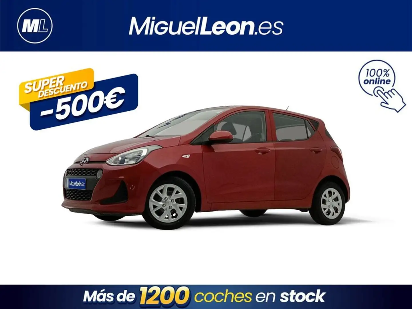 Hyundai i10 1.2 Link Aut. Rouge - 1