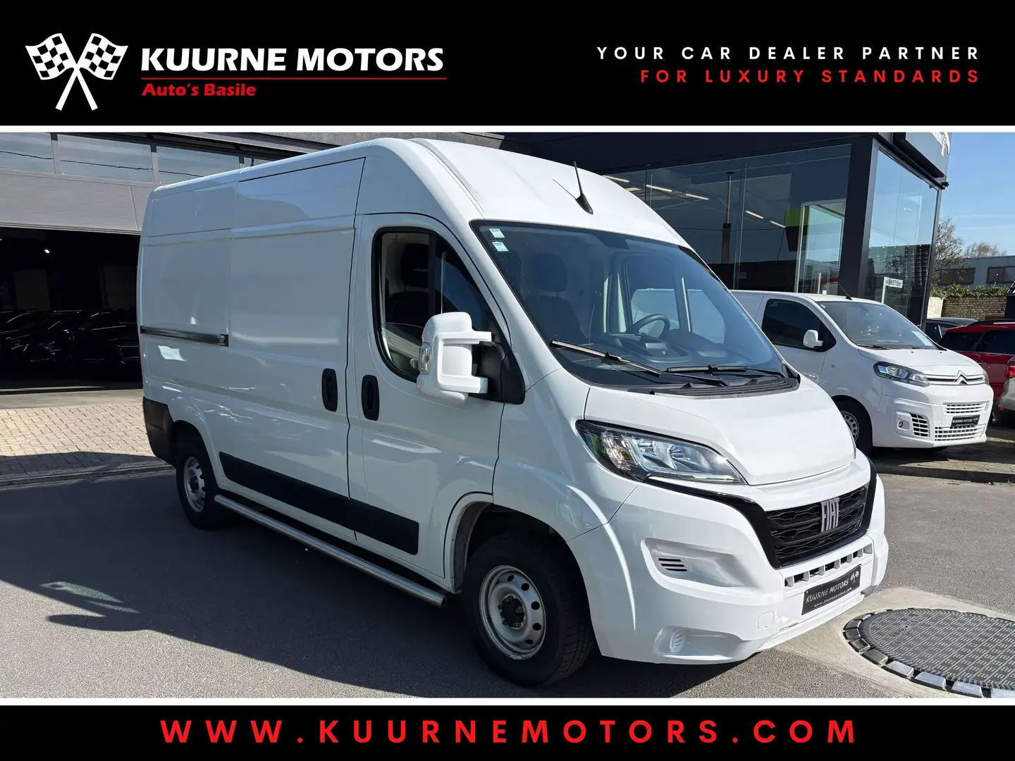 Fiat Ducato 2.2HDi L2-H2 3-Zit Cam/Dab+/Airco/Bt *1j garantie* Blanc - 1