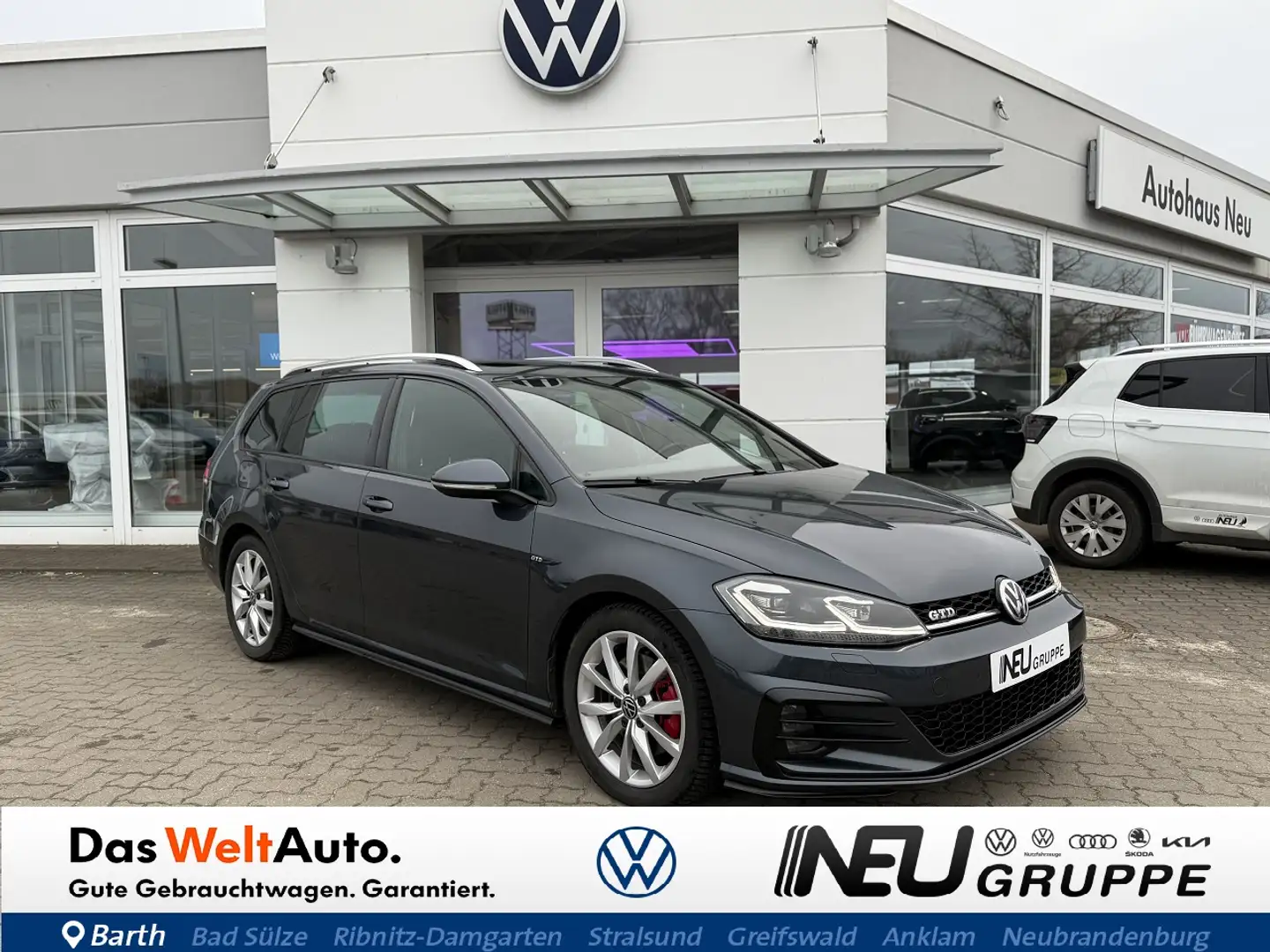 Volkswagen Golf Variant GTD Golf VII Variant 2.0 TDI DSG Stdhzg, Panorama, Gris - 1