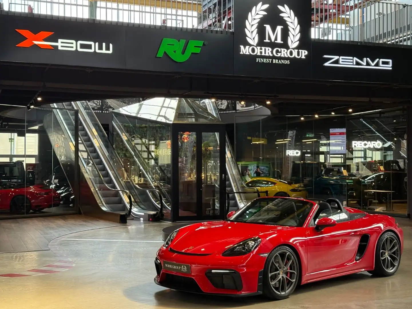 Porsche Boxster 718 Boxster Spyder/1.HAND/Approved 2027/CARBON Rood - 1