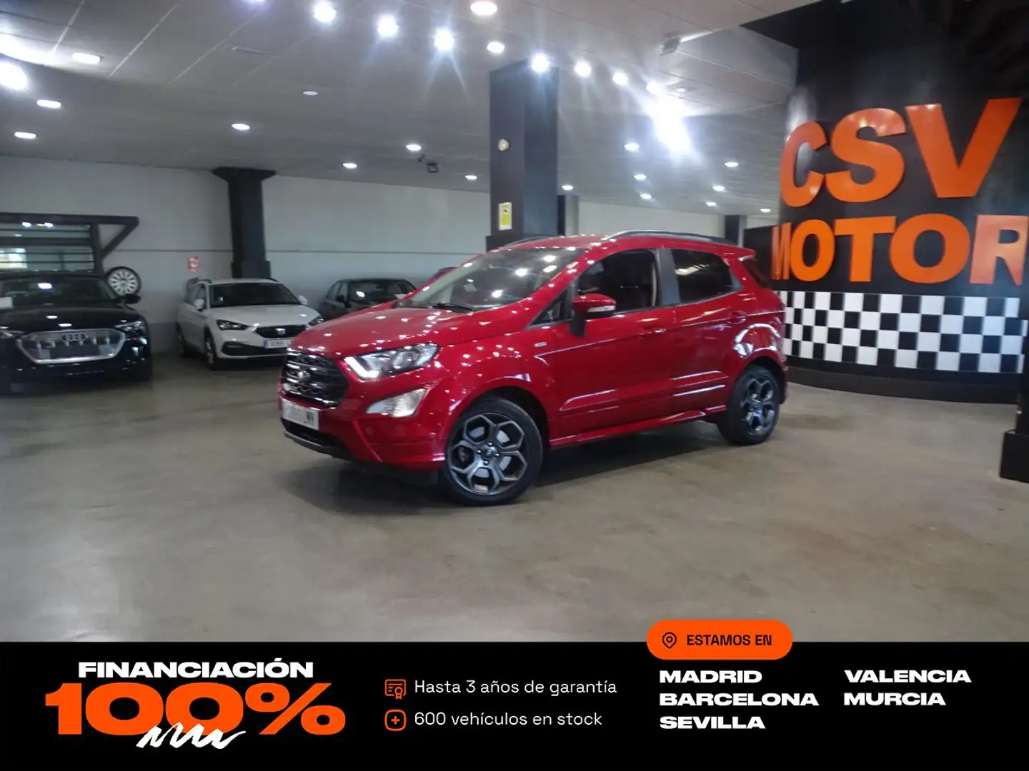 Ford EcoSport 1.0 EcoBoost ST Line 125 Rouge - 1
