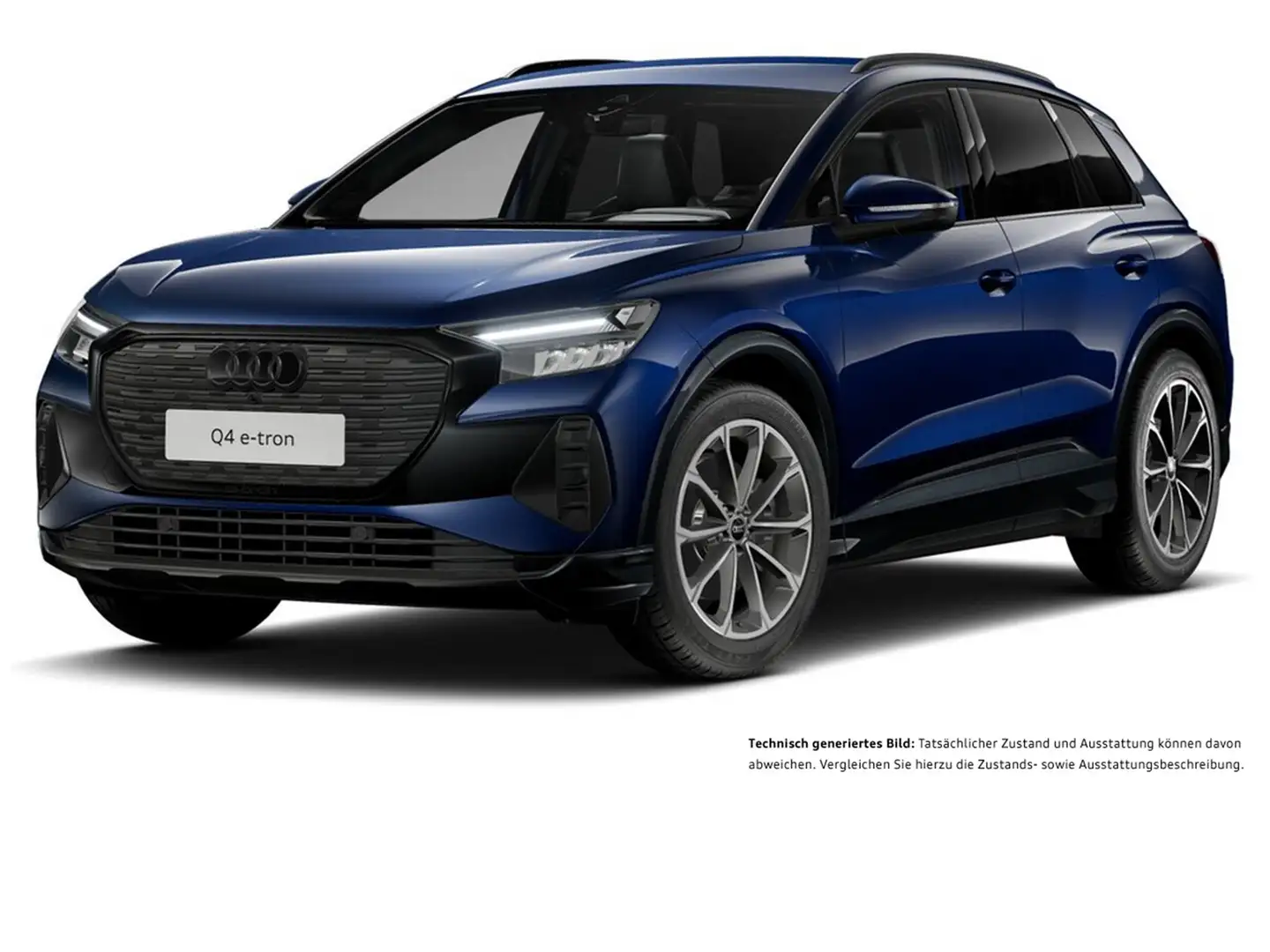 Audi Q4 e-tron 55 quattro S LINE BLACKPAK AHK CAM 20Z Blau - 2
